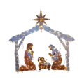 thumbnail image 1 of MesaSe Nativity Scene Silhouette Yard Sign Display 25*20cm With Lights For  Holiday With Metal Stakes, 1 of 11