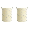 thumbnail image 2 of Bowayaoa Foldable Dirty Clothes Storage Bucket, Large Capacity Laundry Basket with Handles, Collapsible Hamper for Bedroom, Portable Plastic Clothes Organizer, 2 of 6