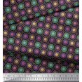 thumbnail image 3 of Soimoi Poly Georgette Fabric Floral Mandala Printed Craft Fabric by The Yard 42 Inch Wide, 3 of 3
