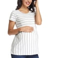 thumbnail image 1 of 2025 Femmes Maternité Manches Courtes Robes Queue de Maternité pour Mariages Hauts Imprimés Grossesse Femmes Robe Photo de Famille T-Shirt Vêtements, 1 of 7