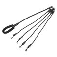 thumbnail image 2 of Pet Traction Rope, Pet Traction Strap, Padded Comfortable Dogs Cats For Hiking For Outdoor Walking Black 4 Heads, 2 of 8