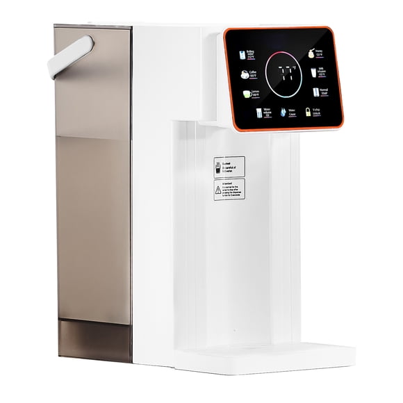 KFFKFF Distributeur d'Eau Chaude Instantanée, Distributeur d'Eau Bouillante de Comptoir avec 6 Températures Réglables et 7 Volumes d'Eau, Réservoir d'Eau Amovible de 101 Oz, Chauffage Rapide avec Écran Tactile