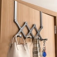 thumbnail image 4 of Shelves for Storage,No Drill Retractable Hooks Behind The Door Hanging Rack - Shelves for Bedroom Clothes Storage, 4 of 6