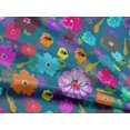 thumbnail image 4 of oneOone Rayon Turquoise Blue Fabric Florals Craft Projects Decor Fabric Printed By The Yard 56 Inch Wide, 4 of 4
