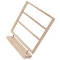 thumbnail image 3 of Earring Organizer, Log Color Wooden Jewelry Storage Display Stand with Base for Hanging Earrings Studs Dangles, Earring Display Stand for Home, Retail Stores, Trade Shows, 3 of 8