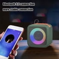 thumbnail image 4 of Chmadoxn Bluetooth Haut-Parleur, Audio Bluetooth RVB Coloré Batterie Élevée Faible Latence Bluetooth Multifonctionnel Grand Effet Sonore Haut-Parleur Bluetooth 5.3 Haut-Parleur Bluetooth en Plastique, 4 of 6