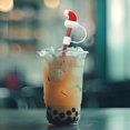 thumbnail image 4 of Reusable Cups with Lids and Straws,Reusable Cups with Lids and Straw Christmas Straw Cap Christmas Reindeer Snowman Cup Straw Cap Christmas Straw Stopper Straw Cap Reusable Straw Cap, 4 of 6
