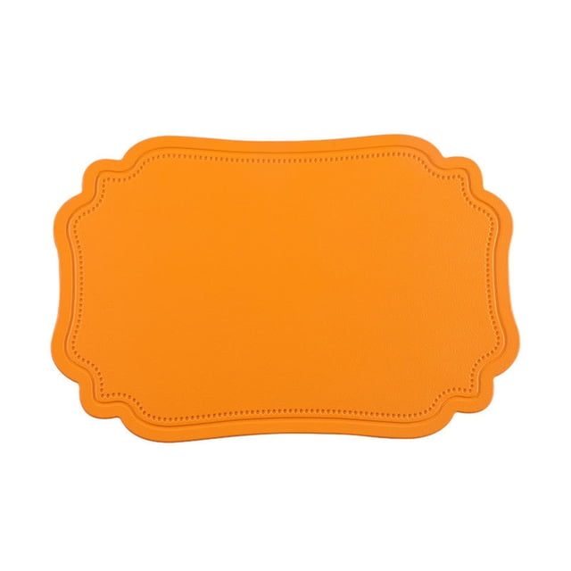 PVC Placemat 30 cm x 45 cm Heat-Resistant Oil-Proof Vintage Scandinavian-Style Table Mat for Dining Room