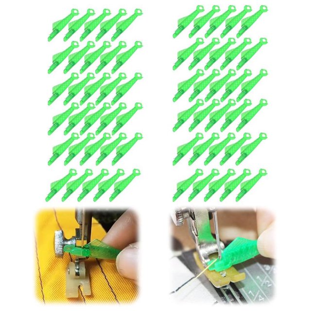 Maytalsory ABS Portable Sewing Accessories Convenient Tool For On Go Sewing Can Easily Change Thread green 40pcs