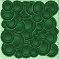 thumbnail image 1 of Ahgly Tapis d'Intérieur Lavable en Machine Carré Vert Émeraude Profond, 5 Pieds Carré, 1 of 7