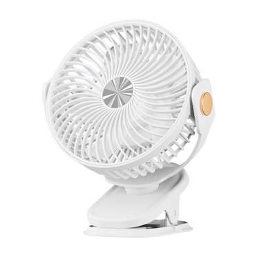 TopLLC Portable Fan Portable Fan Versatile Fan Three Wind Speeds Corporal Desk Fan USB Rechargeable Fan With LED Light Clip Fan Strong Airflow Cooling Fan for Office Bedroom