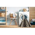 thumbnail image 2 of Ahgly Company Tapis d'Intérieur Lavable en Machine Carré Transitionnel Gris Minuit, 7 Pieds Carré, 2 of 7