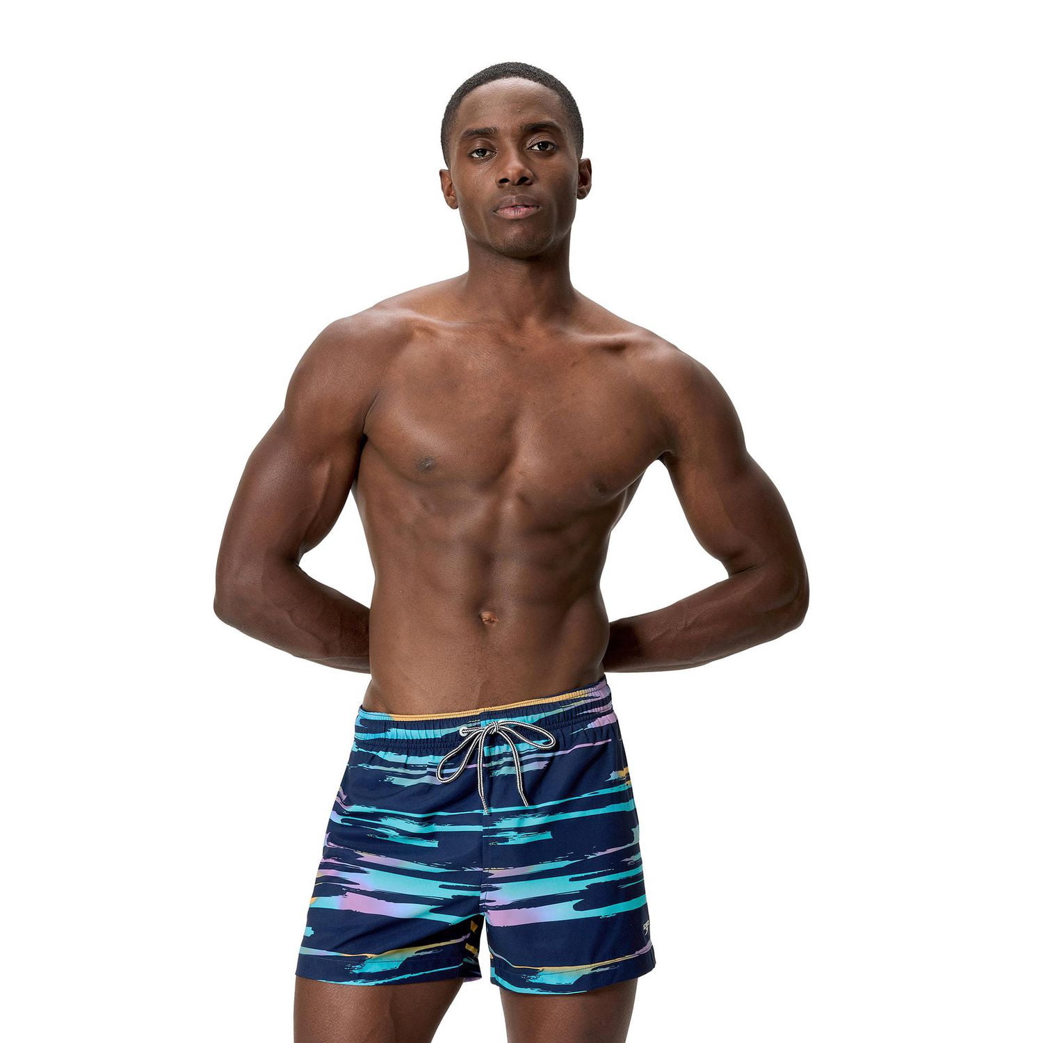 Short de bain 14 po avec imprimé « Lani Stripe » Speedo pour hommes