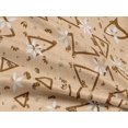 thumbnail image 4 of oneOone Rayon Pale Orange Fabric Texture & Triangle Geometric Sewing Material Print Fabric By The Yard 56 Inch Wide, 4 of 5