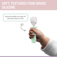 thumbnail image 5 of Melii ensemble cuillère et fourchette en silicone et acier inoxydable pour bébé  4 pack - menthe + creme, 5 of 5