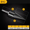 thumbnail image 2 of Amdohai Firewood Chop Drill Bit Wood Splitting Tool Cone Log Splitters Electric Timber Breaking Machine Firewood Chopper Breaker Bits Accessory, 2 of 7
