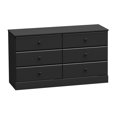 thumbnail image 4 of Prepac Astrid Black 6-Drawer Dresser, 4 of 6