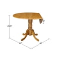 thumbnail image 2 of International Concepts - Round 42" Dual Drop Leaf Dining Table in Oak Finish, 2 of 9