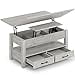 thumbnail image 3 of Rolanstar Coffee Table Lift Top, Multi-Function Convertible Coffee Table with Drawers and Hidden Compartment, Coffee Table Converts to Dining Table for Living Room, Home Office,Grey, 3 of 4
