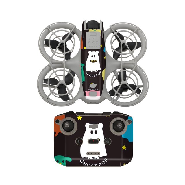Lefu Ensemble d'Autocollants Sunnylife pour DJI NEO, Autocollant PCV, Peau Fraîche, Télécommande, Drone, Protection