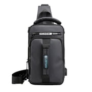 Rbaofujie Backpacks for Boys Sling Bag for Men Women Shoulder Backpack Chest Bags Crossbody Daypack with Earphone Hole for Hiking Camping Outdoor Trip Kids School Backpack