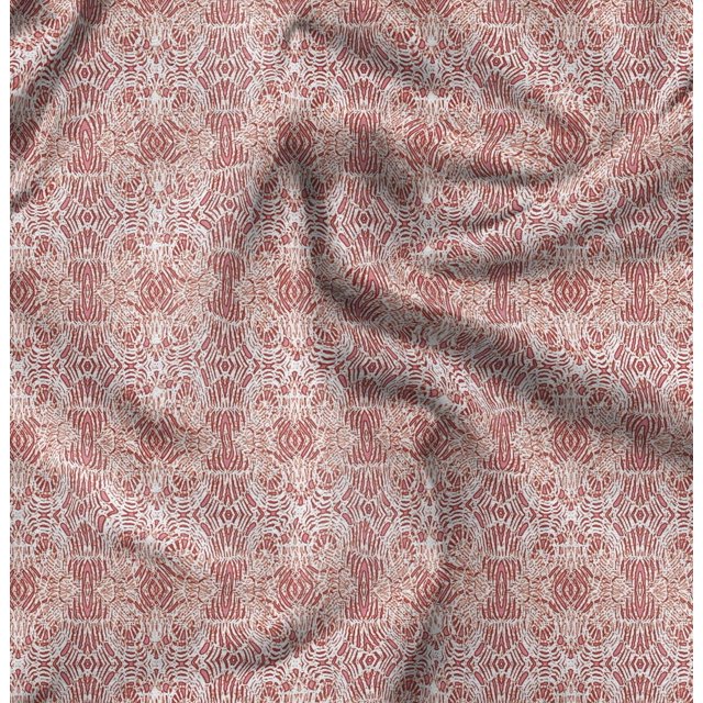 Soimoi Orange Rayon Fabric Leopard Animal Skin Printed Fabric 1 Yard 56 Inch Wide