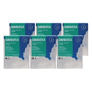 DAVIDsTEA - Herbal - Boîte de 12 Sachets emballés individuellement - Thé de petite-mère biologique (6 les boîtes, 72 sachets)