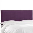 thumbnail image 1 of Skyline Furniture 281NB-PWVLVABR Full Nail Button Border Headboard In Velvet Aubergine, 1 of 1