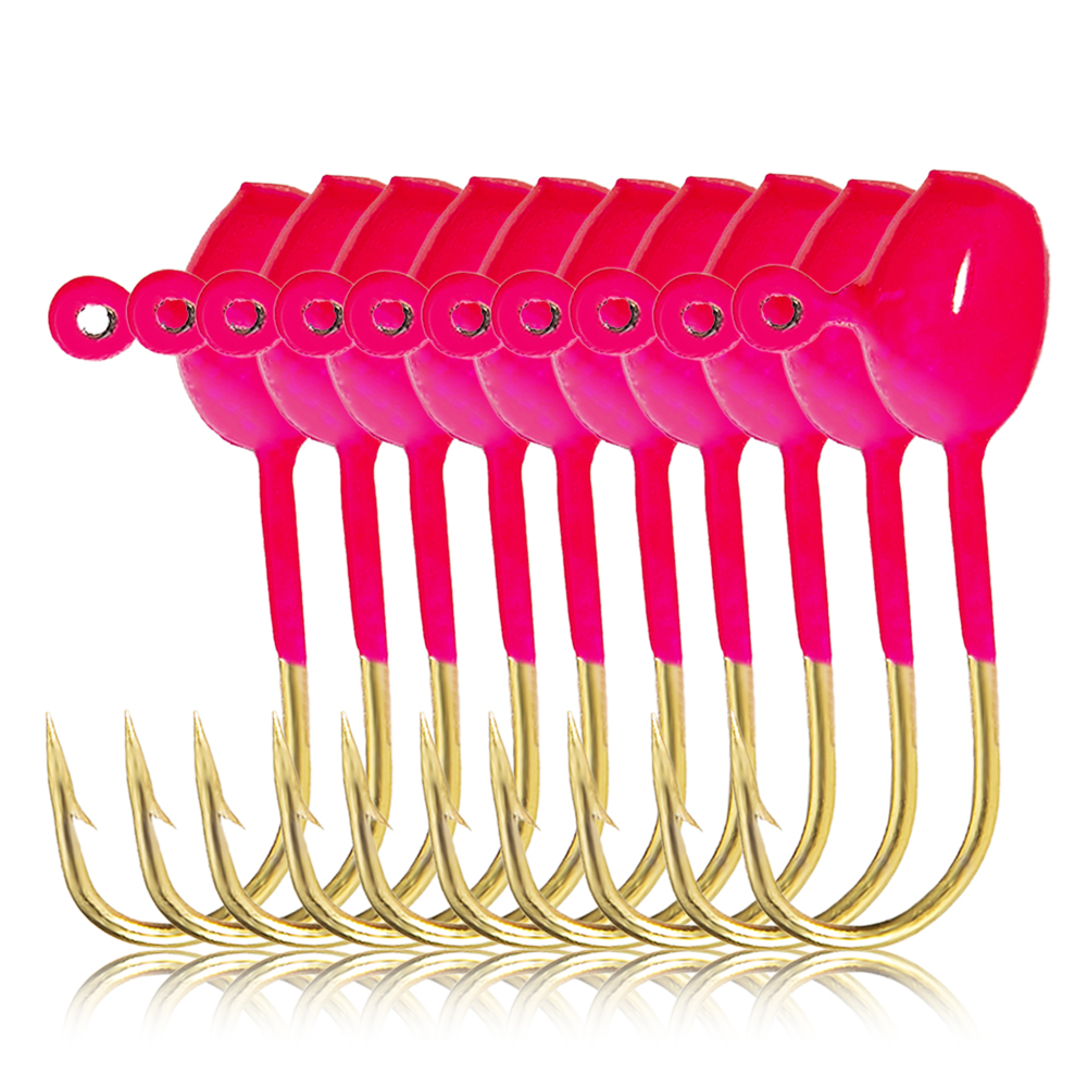 10pcs Ice Fishing Jigs High Carbon Steel Ice Fishing Jig