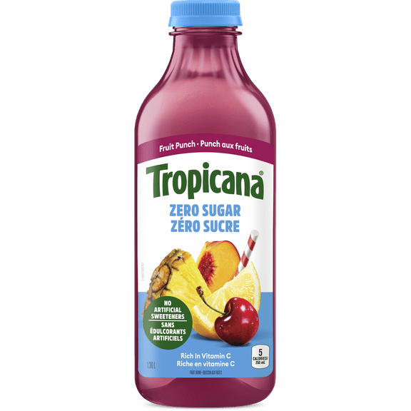 Tropicana Zero Sugar Fruit Punch 1.36L