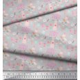 thumbnail image 3 of Soimoi Gray Rayon Crepe Fabric Cupcake Party Print Fabric by Yard 46 Inch Wide, 3 of 5