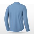 thumbnail image 4 of AherBiu Linen Shirts for Men Long Sleeve Button down Stand Collar Beach Casual Fall Shirt, 4 of 6