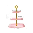 thumbnail image 2 of Rvkxad 3-Tier Cupcake Stand, Rectangular Plastic Serving Tray for Parties and Events, Tiered Dessert Display, Cake Stand, 2 of 5