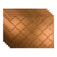thumbnail image 1 of Fasade Monaco Decorative Vinyl 18in x 24in Backsplash Panel Antique Bronze 5 Pack, 1 of 5