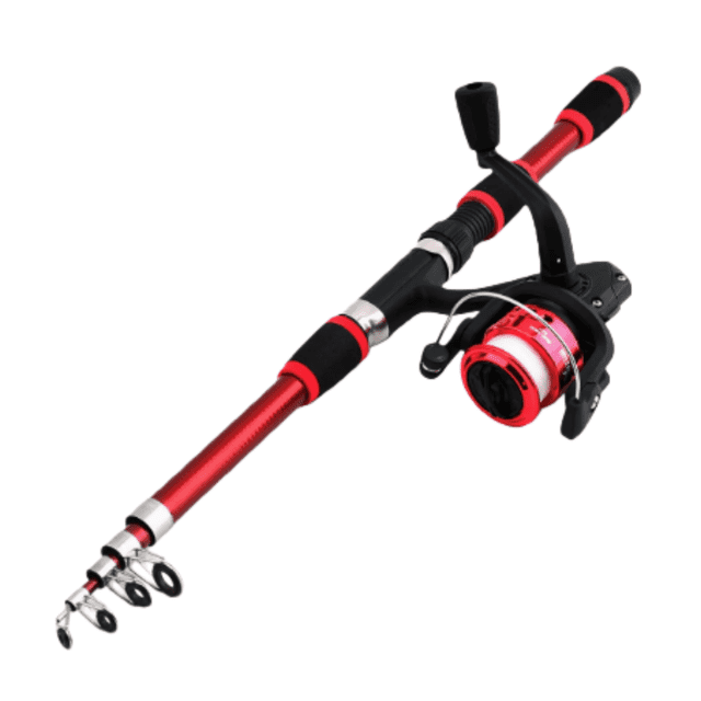 Fishing Gear Telescopic Rod And Reel 6ft Fiberglass Telescoping Rod for Outdoor Angling Portable Extendable Fishing Combo with Reel