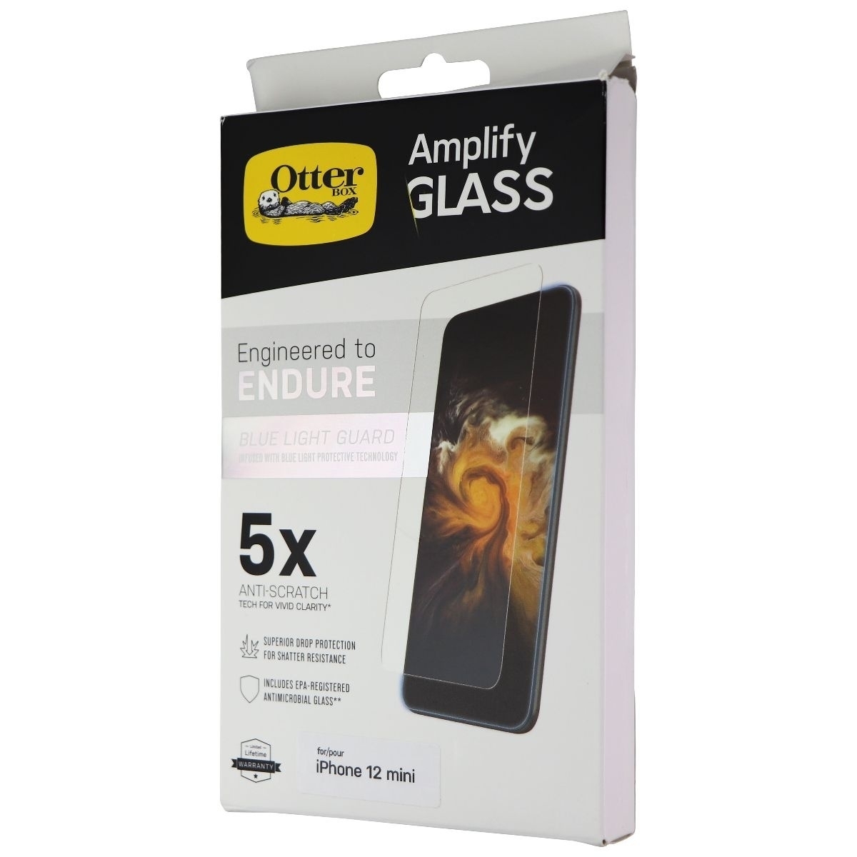 OtterBox Amplify Glass Screen Protector for iPhone 12 mini - Clear