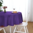 thumbnail image 4 of Aufmer 1 Pcs 60in Round Tablecloth, Durable Polyester Fabric, Wrinkle-Resistant for Home Restaurants Pubs, 9 Color Options(Purple), 4 of 6