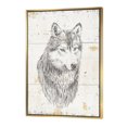 thumbnail image 1 of Loup Sauvage et Belle III - Animaux Sauvages Encadré Toile, 1 of 3