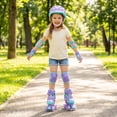 thumbnail image 4 of Babyjoy 4 Sizes Adjustable Quad Skates with Light-up Wheels&Safety Protection for Beginners 10C-13C, 4 of 9