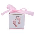 thumbnail image 1 of Domqga Candy Box Gift,50Pcs Cute Baby Footprint Paper Candy Box Wedding Baby Shower Gift Candy Box, Wedding Gift Box, 1 of 8