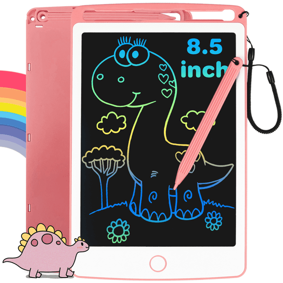 EIGTHTAIL Tablette d'Écriture LCD 8,5 Pouces, Bloc de Dessin Sensible à la Pression, Rose