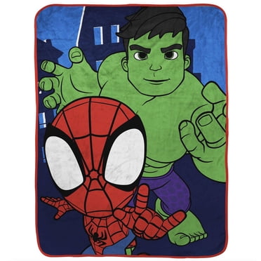 Spidey & His Amazing Friends Kids Plush Fleece Throw, 100% Polyester