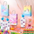 thumbnail image 2 of Unicorn Party Favors, 134pcs Unicorn Birthday Party Favors Set - Goodie Bags Slap Bracelet Unicorn Stickers Keychain Stampers Rings for Unicorn Themed Party Favors, 2 of 6