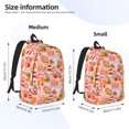 thumbnail image 2 of Easygdp Funny Food for Durable Canvas Laptop Backpack - Adjustable Shoulder Strap, Large Capacity, Fits 15-17in Laptops, for School, Work, Travel-Small, 2 of 5
