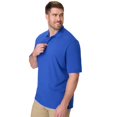 thumbnail image 4 of Hanes Mens FreshIQ X-Temp Pique Polo, XL, Deep Royal, 4 of 6