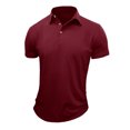 thumbnail image 2 of Besolor Chemises de golf pour Hommes à Manches Courtes, Col à Revers, Boutonnées, Sport Athlétique, Évacuation de l'Humidité, Légères, Hauts d'Été, Blouse, 2 of 4
