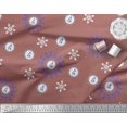 thumbnail image 3 of Soimoi Polyester Crepe Fabric Berries & Damask Decorative Print Fabric by Yard 52 Inch Wide, 3 of 3
