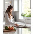 thumbnail image 2 of APPASO Modern Kitchen Kitchen Faucet Faucet with with Pull Out Sprayer Single-Handle Stainless Steel Bar RV Sink Deck Plate Brushed Nickel 360, 2 of 8