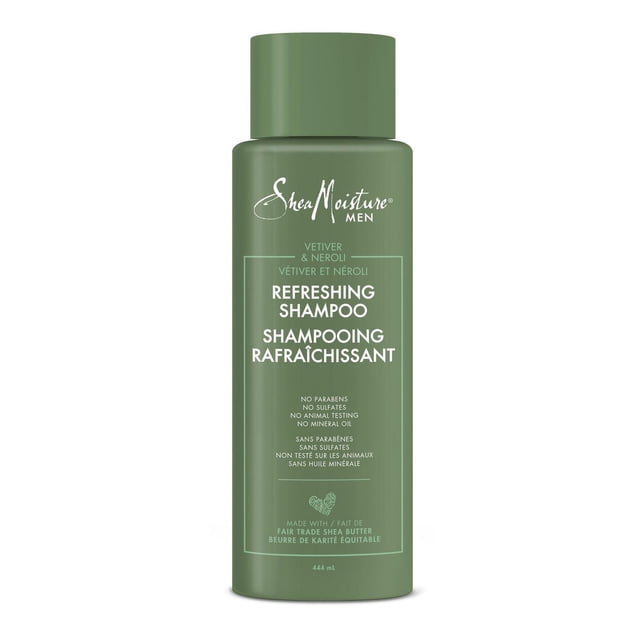 SheaMoisture Men Shampooing Rafraîchissant Vétiver et Néroli, 444 ml