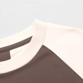 thumbnail image 4 of Milgrthf Enfants Garçons Filles Chandail à Col Rond Automne Décontracté Manches Longues Raglan à Blocs de Couleur Coton Chandail à Enfiler Hauts Beige 5 Ans, 4 of 5